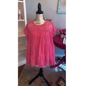 Pink babydoll top